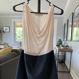 Ann Taylor LOFT Black & White Dress - Small Petite